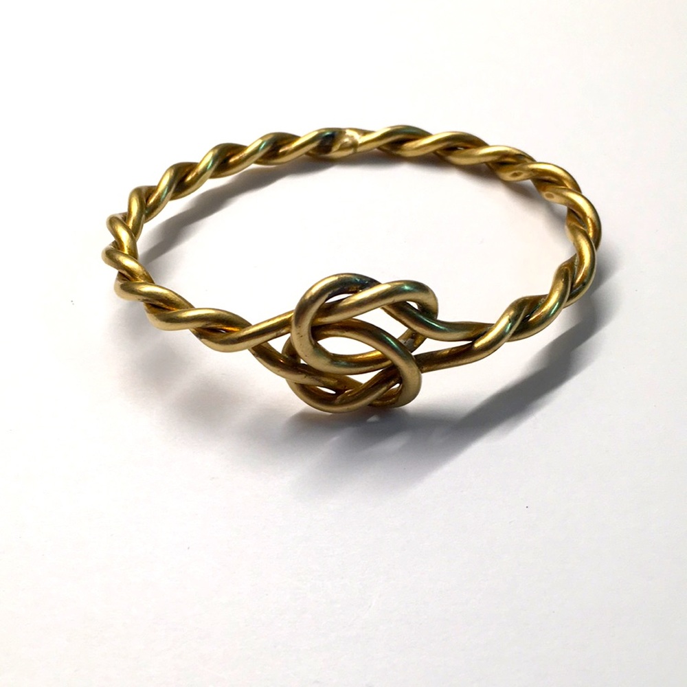 Handcrafted brass bracelet